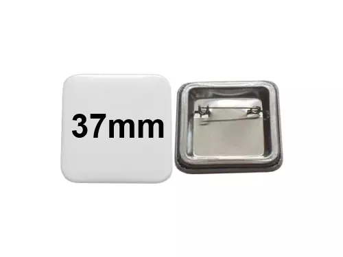 37x37mm Button mit Sicherheitsnadel